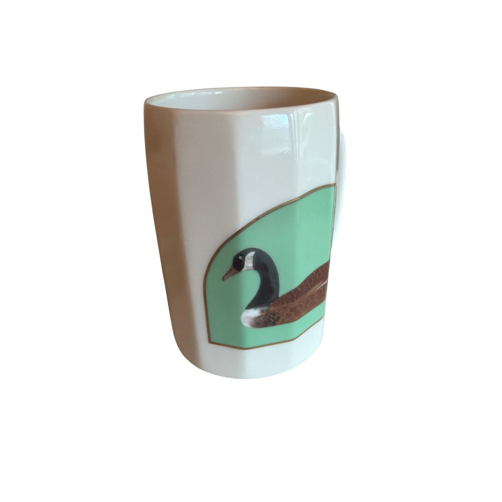 Otagiri Mug White Canada Goose Gibson Greeting Cards Octagonal Japan Ceramic - Picture 2 of 5